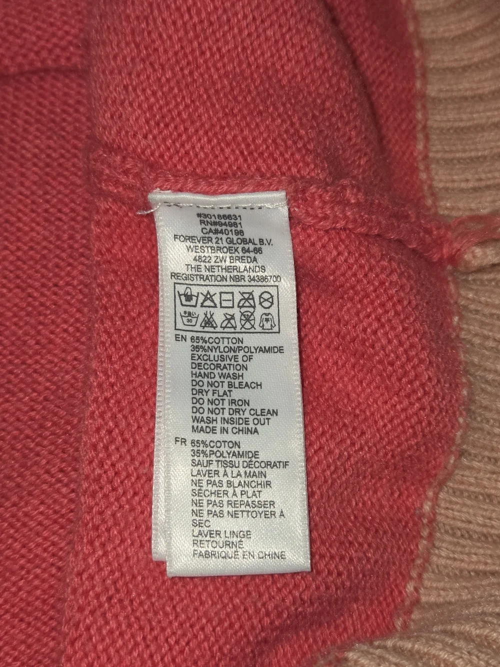 Hello Kitty Forever 21 Collectio Exclusive Coral Pink V-Neck Cardigan - Picture 8 of 8